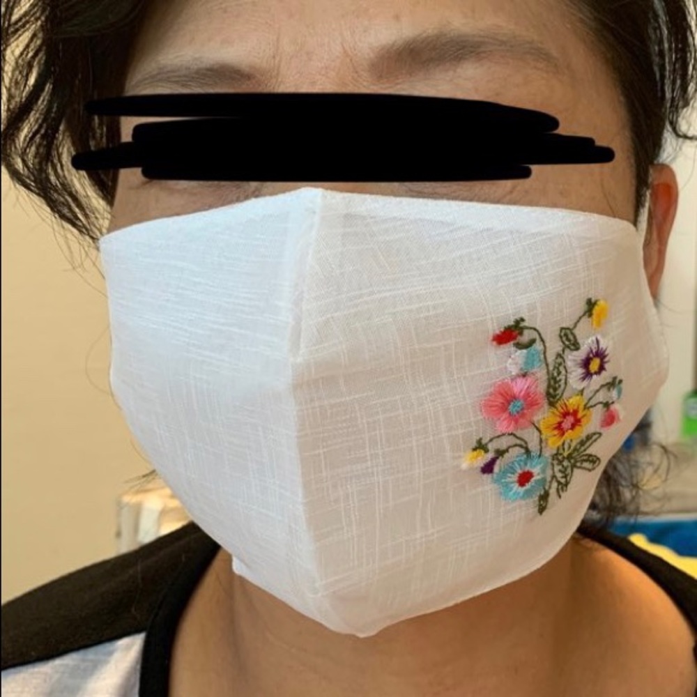 Floral print reusable mask